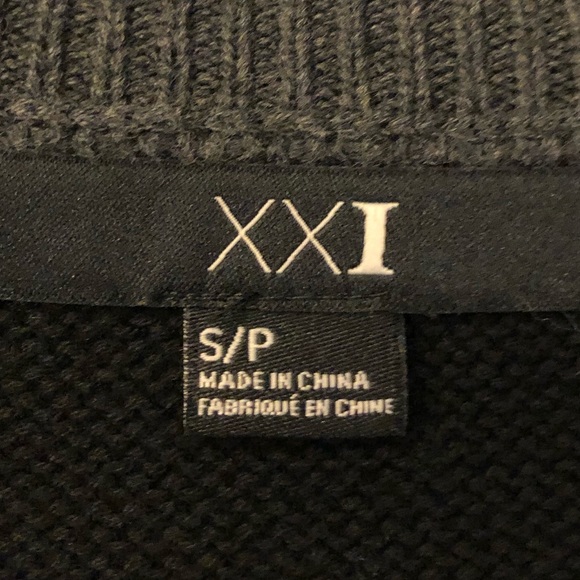 Colour blocked cardigan nautical buttons - Picture 3 of 7